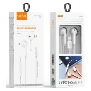  VIDVIE HS666T- Headphone In Ear - White 