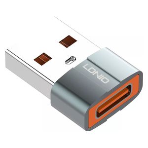  محول لدنيو  يو اس بي الى يو اس بي سي - LC150 - رمادي 