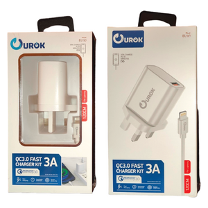  Ourok EU10 - Wall Charger - 3A - 1 Ports - White 