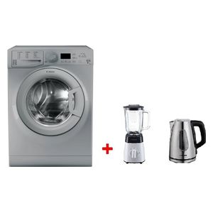  Ariston FDG9640SEX-CK-630-CSB-P1504 - 1400RPM - Front Loading Washing Machine & Dryer - Silver 