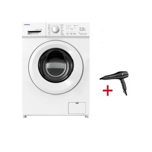 Gosonic GWM-2806 - 6Kg - 1000RPM - Front Loading Washing Machine - White + Hair Dryer