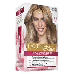  LOREAL Paris Excellence Hair Color Cream, 8.1 - Ashy Dark Blonde 