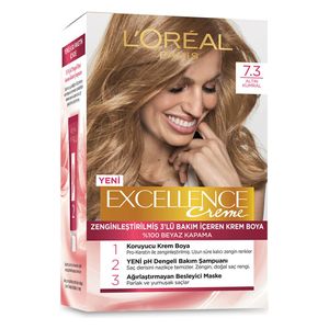  L'Oreal Paris Excellence Hair Color Cream, 7.3 - Golden Blonde 