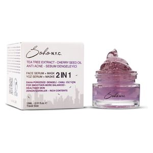  Soho New york Vegan Anti Acne-sebum Balancing Leave-In Mask Effective Serum - 15ml 