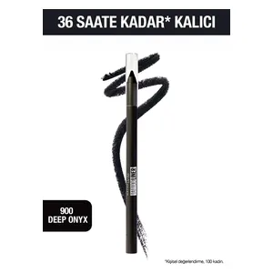Maybelline New York Tattoo Pencil Gel Eyeliner, 900 - Deep Onyx