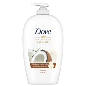  Dove Coconut Oil & Almond Milk Extract Liquid Soap, 450ml 