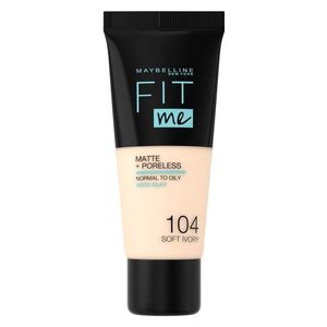  Maybelline Fit Me Matte & Poreless Foundation, 104 - Soft Ivory 