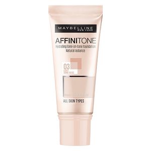  Maybelline Affinitone Perfecting & Protecting Foundation, 03 - Light Sand Beige 