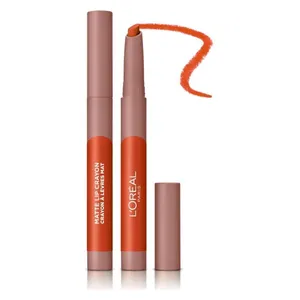  L'Oreal Paris Infallible Matte Lip Crayon Lipstick, 106 - Mon Cinnamon 