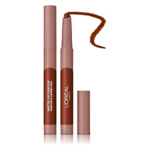  L'Oreal Paris Infallible Matte Lip Crayon Lipstick, 109 - Flirty Toffee 