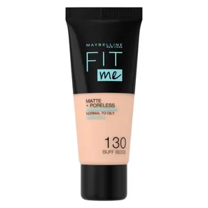  Maybelline Fit Me Matte & Poreless Foundation, 130 - Buff Beige 