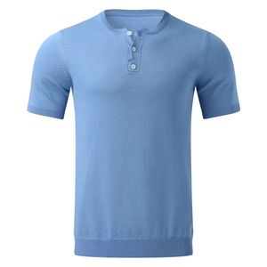  Sinransinya Men's T-shirt Short Sleeve - Blue 