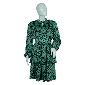  Park Karon Women's Long Sleeve Dress - Green 