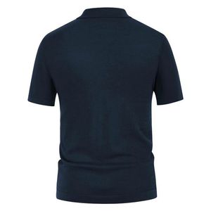  Sinransinya Men's Shirt Short Sleeve - Navy 