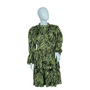  Park Karon Women's Long Sleeve Dress - Green 