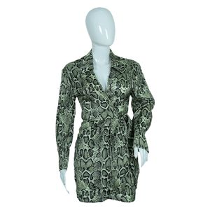  Park Karon Women's Long Sleeve Dress - Green 