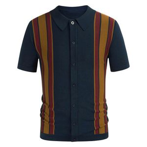  Sinransinya Men's Shirt Short Sleeve - Navy 