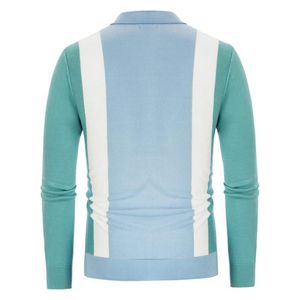  Sinransinya Men's Shirt Long Sleeve - Blue 