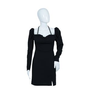  Park Karon Women's Long Sleeve Dress - Black 