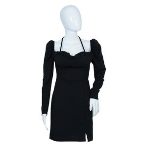  Park Karon Women's Long Sleeve Dress - Black 