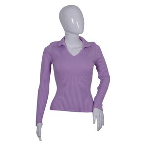  Park Karon Polo Neck Knitwear Sweater - Purple 