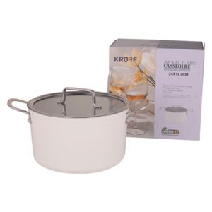  Kroff Z135FAK-0524 - Ceramic Casserole 24cm - Beige 