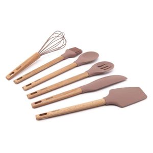 Kroff 6-piece silicone cooking spoons set