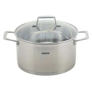  Kroff HTP01 - Casserole 24cm - Stainless Steel 