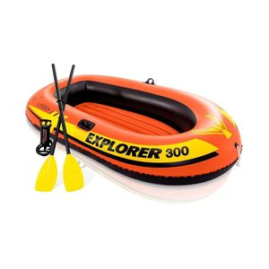 Intex 58332 - Explorer 3 Inflatable Boat Set with Oars - 3 Person
