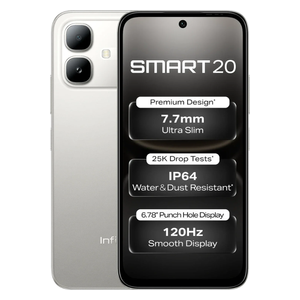  انفنكس سمارت 20 - دبل سيم - شاشة 6.78 بوصة IPS LCD - معالج MediaTek Helio G81 Ultimate - بطارية 5200 مللي أمبير بالساعة، شحن 15 واط هاتف ذكي مدعوم بالذكاء الاصطناعي 