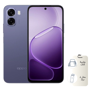  اوبو A6x 4G - دبل سيم - شاشة 6.75 انج - معالج سناب دراغون 685 - بطارية 6100 مللي أمبير بالساعة - شحن سريع 15 واط + حقيبة كتف + مطارة مياه 