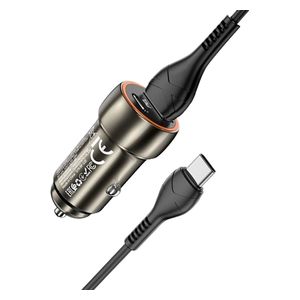  HOCO Z46A Car Charger - Black 