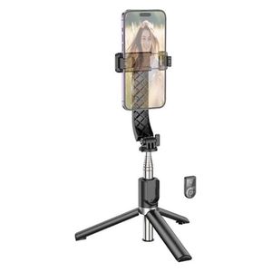 عصا سيلفي مع حامل ثلاثي هوكو - K20 - بلوتوث 4.2 - اسود