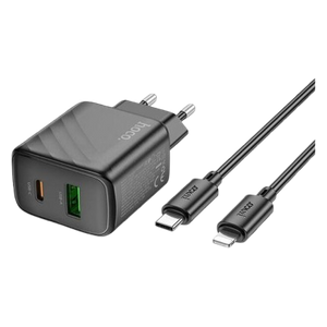  HOCO CS23A - Wall Charger - 30W - 2 Ports - Black 