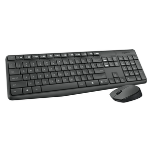 Logitech MK270 - Wireless Keyboard & Mouse Combo - 1000 DPI - English and Arabic Keyboard - Black