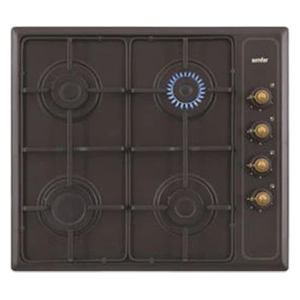  Simfer H6400QGRL - 4 Burners - Built-In Gas Cooker - Black 