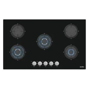  Simfer H9500NGSSP - 5 Burners - Built-In Gas Cooker - Black 