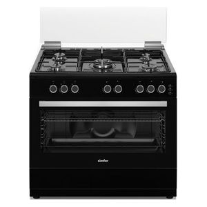  طباخ غازي سمفر - 5 مشاعل - F9502SGWB-FFD1WVB- أسود 