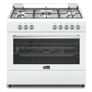  طباخ غازي سمفر - 5 مشاعل - F9502SGWW - ابيض 