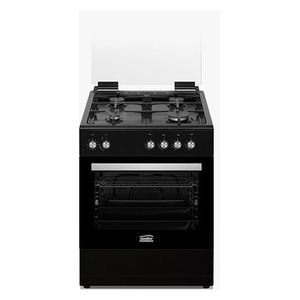 Simfer F6402SGWB-FFD - 4 Burners - Gas Cooker - Black