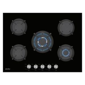  Simfer H7501NGSB - 5 Burners - Built-In Gas Cooker - Black 