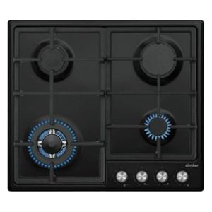  Simfer H6406AGSSP - 4 Burners - Built-In Gas Cooker - Black 