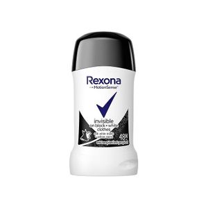  Rexona Invisible Black White for Women - Deodorant Body Stick, 40G 