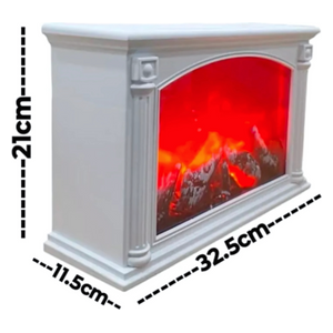 Tethkar A1-2 - Fireplace Lantern Flame Effect - White