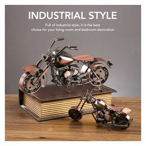  Tethkar A11-4 - Metal Motorcycle Decor (Handmade Gift) - Bronze 