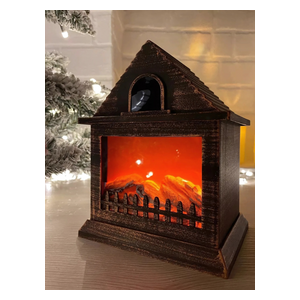 Tethkar A1-5 - Mini Fireplace Lantern Flame Effect - Wood