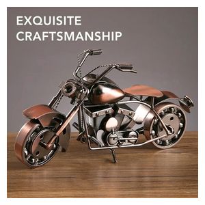  Tethkar A11-4 - Metal Motorcycle Decor (Handmade Gift) - Bronze 