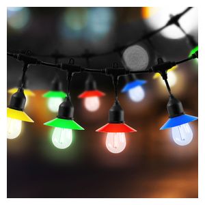 String light bulbs umbrella style - 5M - Black