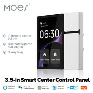  Moes Smart Touch Screen for Devices Compatible with Tuya Smart App - TPP06 - White 