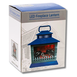 Tethkar A1-5 - Mini Fireplace Lantern Flame Effect - Wood